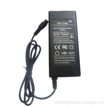 42V 2A Battery Charger For Smart Balance Wheel Electric Scooter Hoverboard Motorized Skateboard Charger